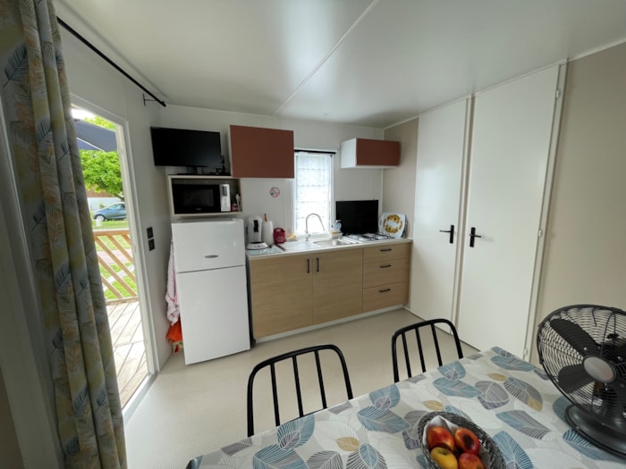 Mobile-Home 25M² (Irm Loggia 2021) + Terrasse Bois Semi-Couverte 8M²