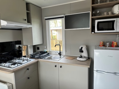 2024 LOGGIA 2- Air-conditioned 25m² mobile home + 9m² covered wooden terrace — 2