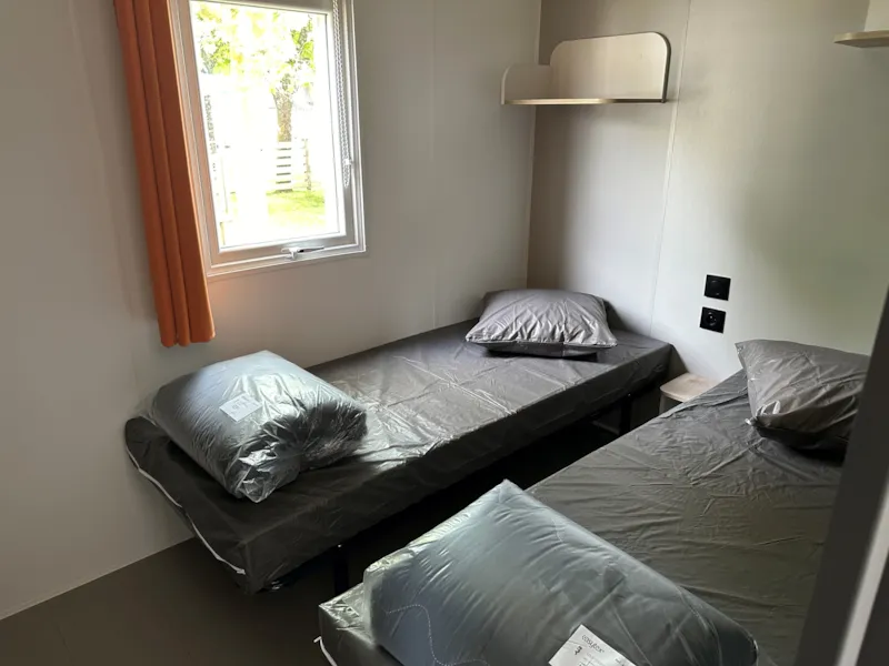 2024 Loggia 2- Climatisation -Mobile-Home 25M² + Terrasse Bois Couverte 9M²