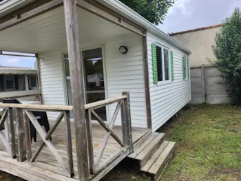 Location - Mobile-Home 20M² Safari Terrasse Intégrée 8M² - Camping du Petit Pont