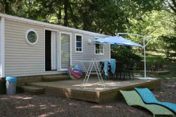 Mietunterkunft - Mobilheim Komfort 3* - Camping Ushuaïa Villages - Au Bois Joli