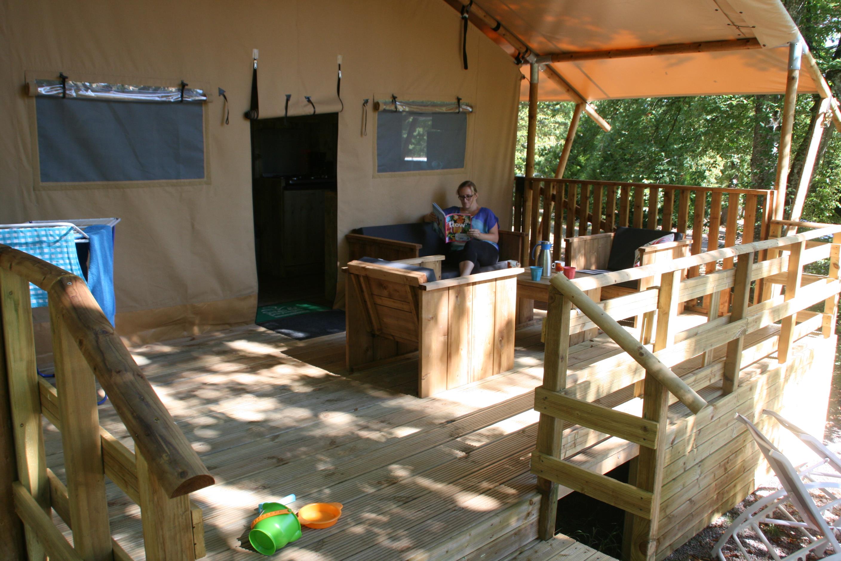 Accommodation - Tente Familiale Insolite Nature  2Ch - Camping Sites et Paysages Au Bois Joli