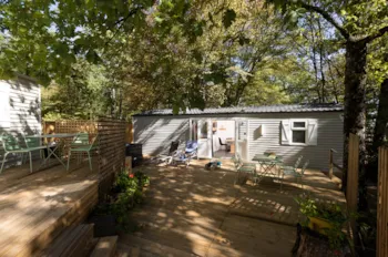 Mietunterkunft - Mobilheim Premium Tribu  Spa 5* - Camping Ushuaïa Villages - Au Bois Joli