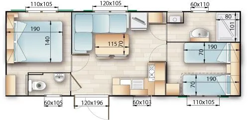 Mobilhome Trilocale