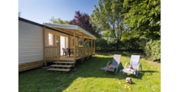 Mietunterkunft - Mobile Home Aqua 2 -2 Zimmer / 2 Badezimmers + Klimaanlage - Le Camp de Florence