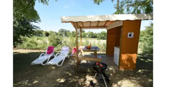 Stellplatz - Leisure Stellplatz With Extras- 150M² - Kühlschrank - Bbq - Gartenmöbel - Strom 10 A - Abwasser - Le Camp de Florence