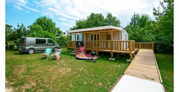 Mietunterkunft - Mobilheim  Life - 2 Zimmer - 1 Badezimmer + Climatisation  - Behindertengerecht - Le Camp de Florence