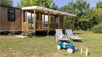Mietunterkunft - Mobilheim Aqua 3 - Neu! - 3 Zimmer / 2 Badezimmer + Klimaanlage - Le Camp de Florence