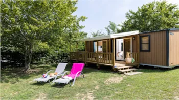 Mietunterkunft - Mobilheim Riviera -  2 Zimmer / 1 Badezimmer + Klimaanlage - Le Camp de Florence