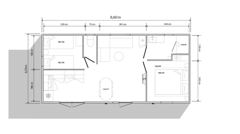 Mobile Home Deluxe Riviera Vue Imprenable Sur Les Collines Nouveau - 2 Chambres / 1 Sdb + Clim