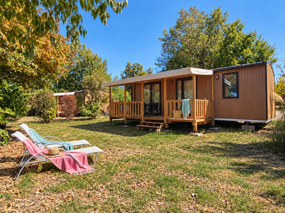 Location - Mobile Home Deluxe Riviera Vista, 2 Chambres -  Nouveau - Le Camp de Florence