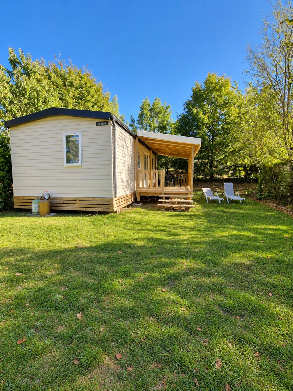 Location - Mobile Home Aqua 2 -2 Chambres - 2 Sdb + Climatisation - Le Camp de Florence