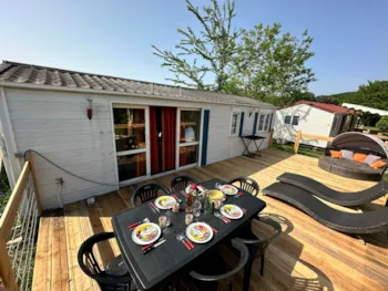 Mietunterkunft - Großes Mobilheim - Camping Les Eychecadous