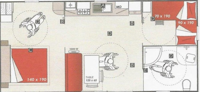 Mobile Home Pmr Confort + 30M² (2 Chambres) + Terrasse Couverte