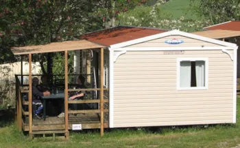 Mietunterkunft - Mobilheim Confort + 30M² (2 Zimmer) + Überdachte Terrasse - Camping du Lac