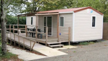 Mietunterkunft - Mobilheim Confort + 30M² (2 Zimmer) + Überdachte Terrasse - Camping du Lac