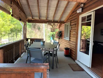 Mietunterkunft - Holzchalet Mit Privatem Spa - Camping du Lac