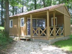 Comfort Chalet 35m², covered terrace, 3 bedrooms. Shaded, beautiful view