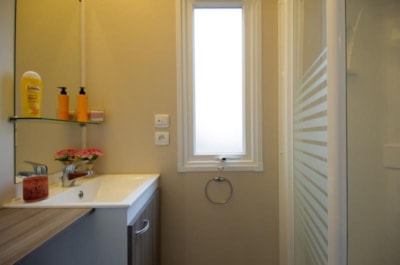 Premium mobile home, 30 m², 2 bedrooms, near the lake or with countryside view