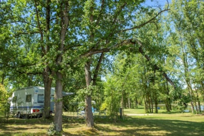 XXL nature pitch, +/- 150 m² (caravans and single-axle motorhomes only)