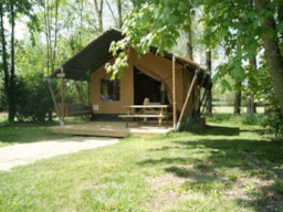 Location - Tente Wood  (Sans Sanitaires) - Camping Le Petit Lion des Tourbières