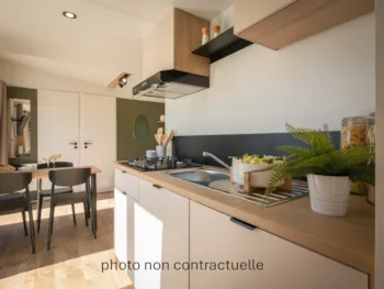 Mietunterkunft - Mobil Home Roche D'oëtre 29 M² - Terrasse - CAMPING DE LA ROUVRE