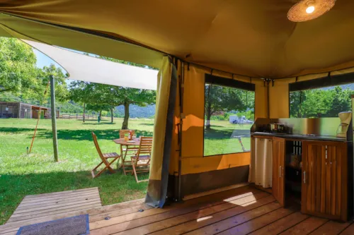 Location - Tente Pitrou - image n°6 - CAMPING DE LA CLAIRETTE