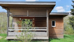 Mietunterkunft - Chalet Confort+ 35 M² (3 Zimmer) Überdachte Terrasse +Fs - Camping Les Vernières