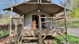 Mietunterkunft - Ecolodge Confort  23 M² (2 Zimmer) + Überdachte Terrasse - Ohne Sanitäranlagen - Camping Les Vernières