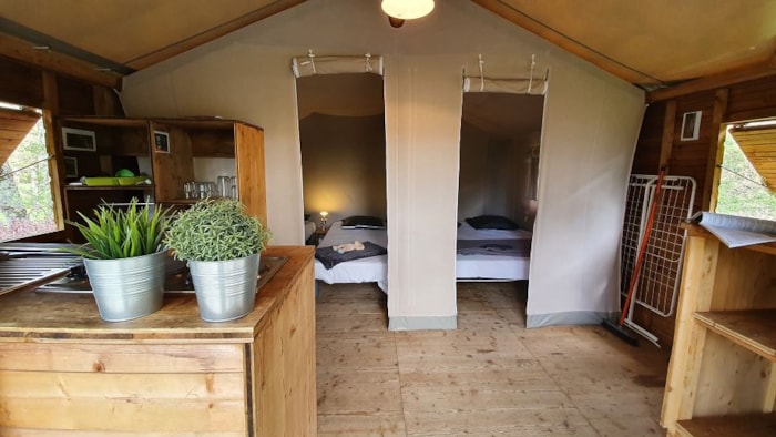 Ecolodge Confort 23 M² (2 Chambres) Terrasse Couverte - Sans Sanitaires