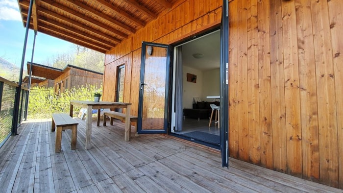 Lodge 39M² Premium (3 Chambres) Terrasse Couverte + Tv + Lave-Vaisselle