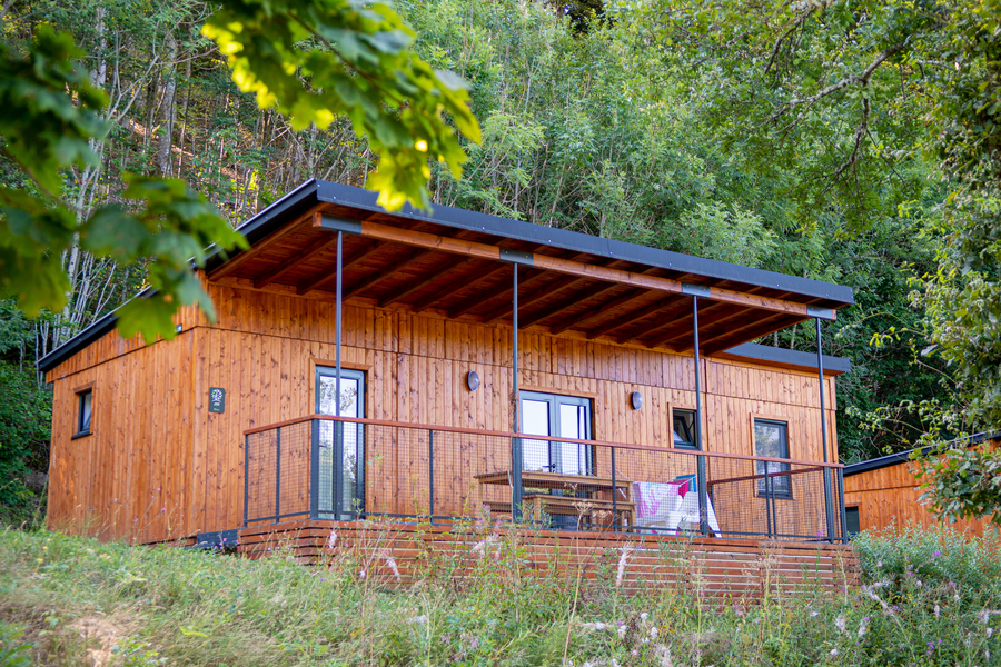 Lodge 39m² Premium (3 chambres) Terrasse couverte + TV + Lave-vaisselle