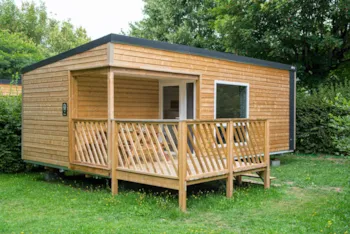 Mietunterkunft - Bungalow 25M² (2 Zimmer) Überdachte Terrasse + Tv - Camping Les Vernières