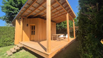 Cabaña  Confort  25 M² (2 Habitaciones) + Terraza Cubierta + Tv - Sin Sanitarios