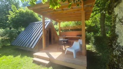 Cabaña 9 M² (1 Habitación) + Terraza Cubierta - Sin Sanitarios