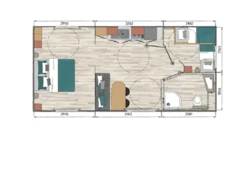 Accommodation - Mobile Home For People With Reduced Mobility - Camping Le Renom