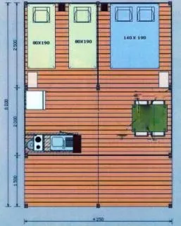 Ecolodge (Sur Pilotis) Sans Sanitaires