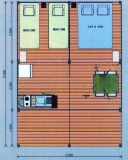 Ecolodge on piles - without toilet blocks