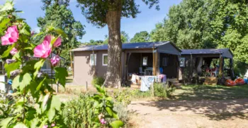 Mietunterkunft - Mobilodge - 2 Schlafzimmer - Überdachte Terrasse - Camping L'Isle Verte