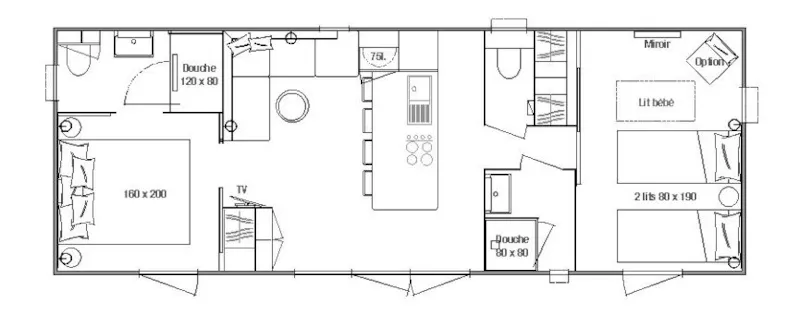 Cottage Premium 2 Chambres 2 Salles De Bain, Tv, Terrasse Couverte