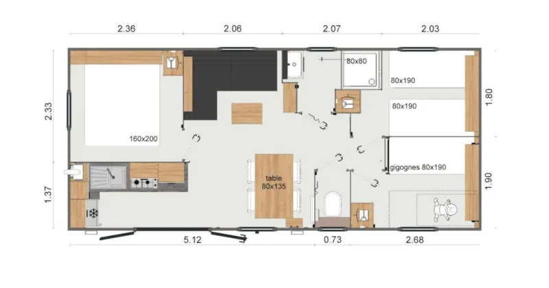 Cottage 3 Chambres + Tv, Confort Terrasse Couverte