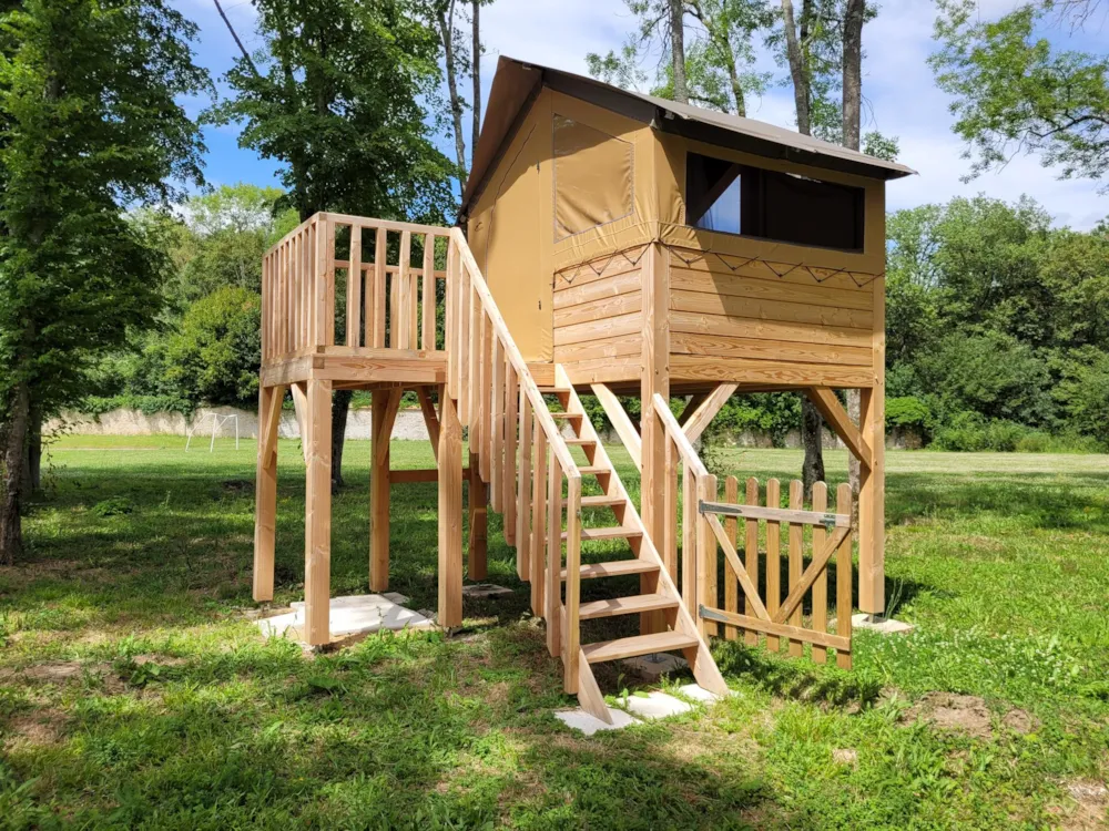 Accommodation - Wooden Hut Miraloire - Without Toilet Blocks - Camping L'Isle Verte