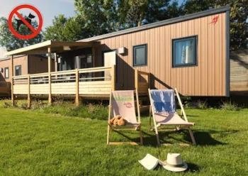 Mietunterkunft - Cottage - 3 Zimmer + Tv, Überdachte Terrasse - Camping L'Isle Verte