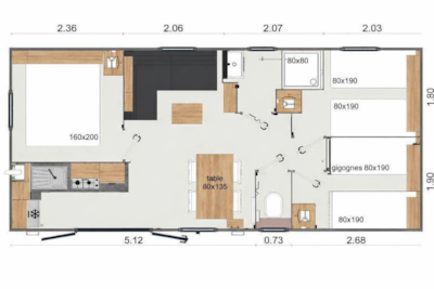 Cottage - 3 Bedrooms + TV, sheltered terrace