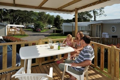 Mobile home STANDARD 29m² (2 bedrooms) + Half-covered terrace 18m²