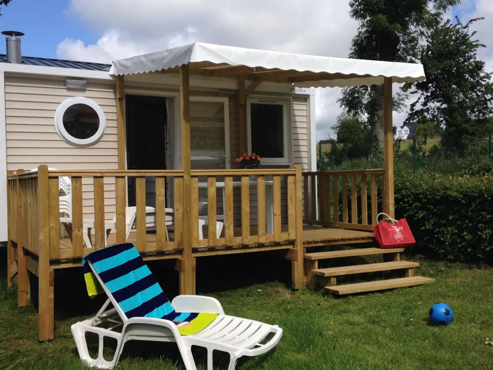 Mietunterkunft - Mobilheim Confort 18M² (1 Schlafzimmer) + Terrasse - Flower Camping Le Conleau