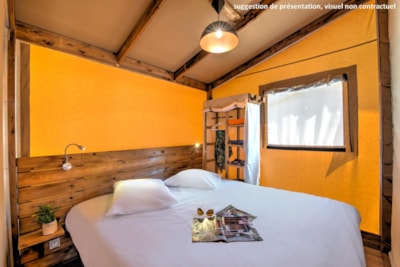 Ecolodge Cotton Toilée CONFORT 32m² (2 bedrooms) + sheltered terrace 11m² + TV