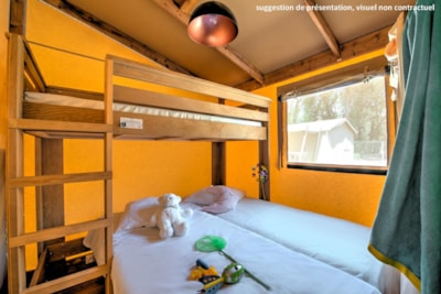 Ecolodge Cotton Toilée CONFORT 32m² (2 bedrooms) + sheltered terrace 11m² + TV