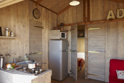 Cabin Lodge STANDARD 38m² (2 bedrooms) sheltered terrace 8m²