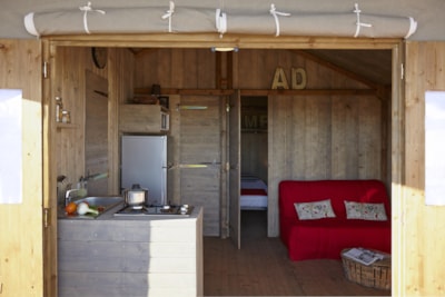 Cabin Lodge STANDARD 38m² (2 bedrooms) sheltered terrace 8m²